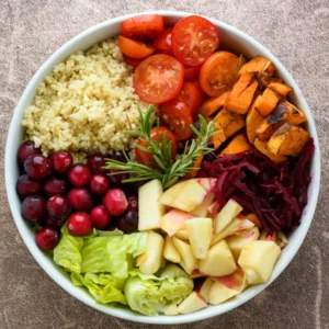 Vegan Mediterranean Quinoa Bowl